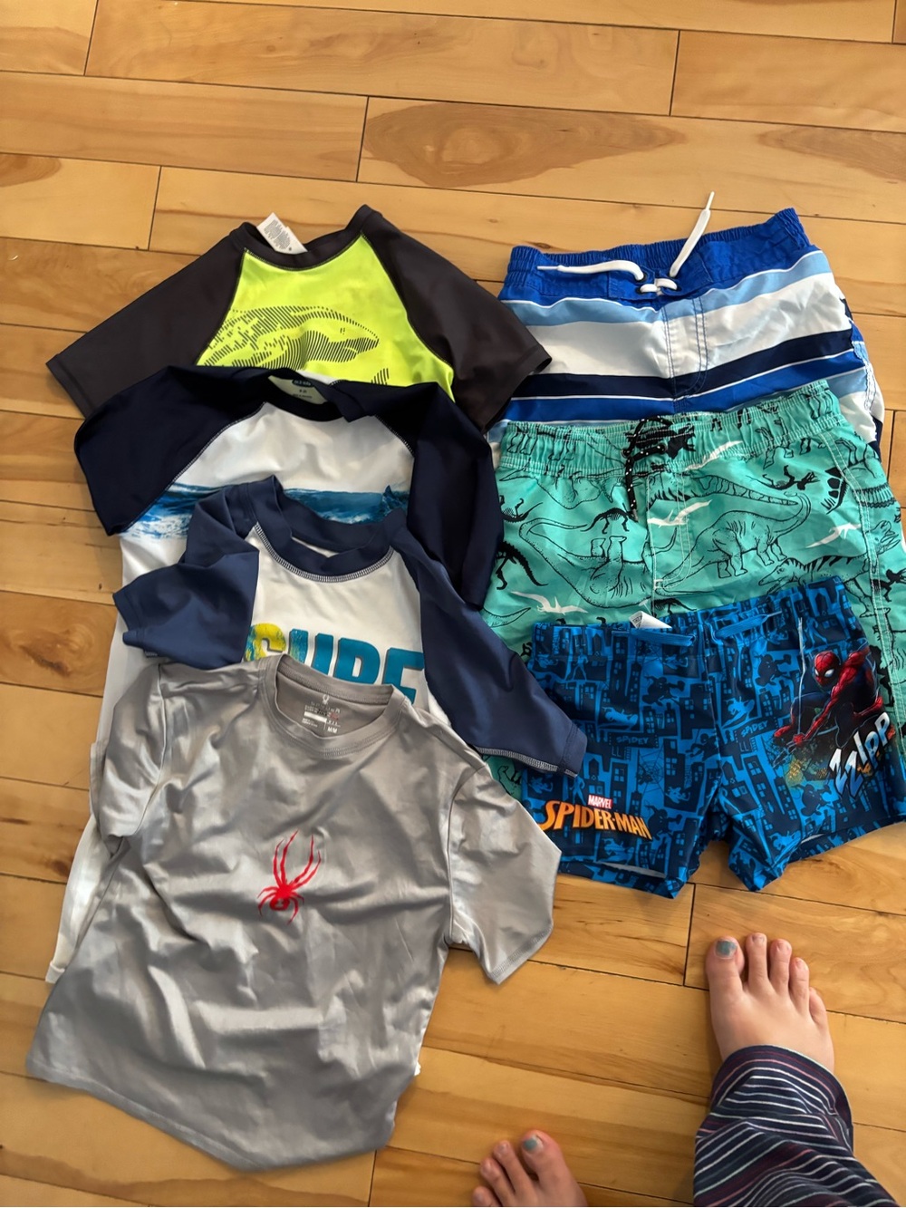 Boys size 8 swimwear